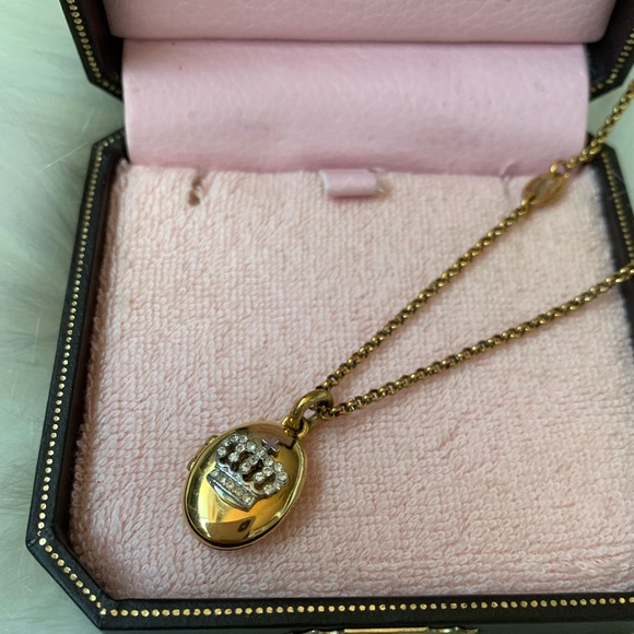 Juicy Couture Crown Locket Necklace - Picture 3 of 5